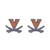 Virginia Pavé Logo Studs-Brianna Cannon Fashion