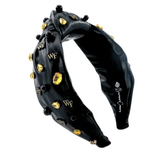 Wake Forest Black Logo Headband-Brianna Cannon Outlet