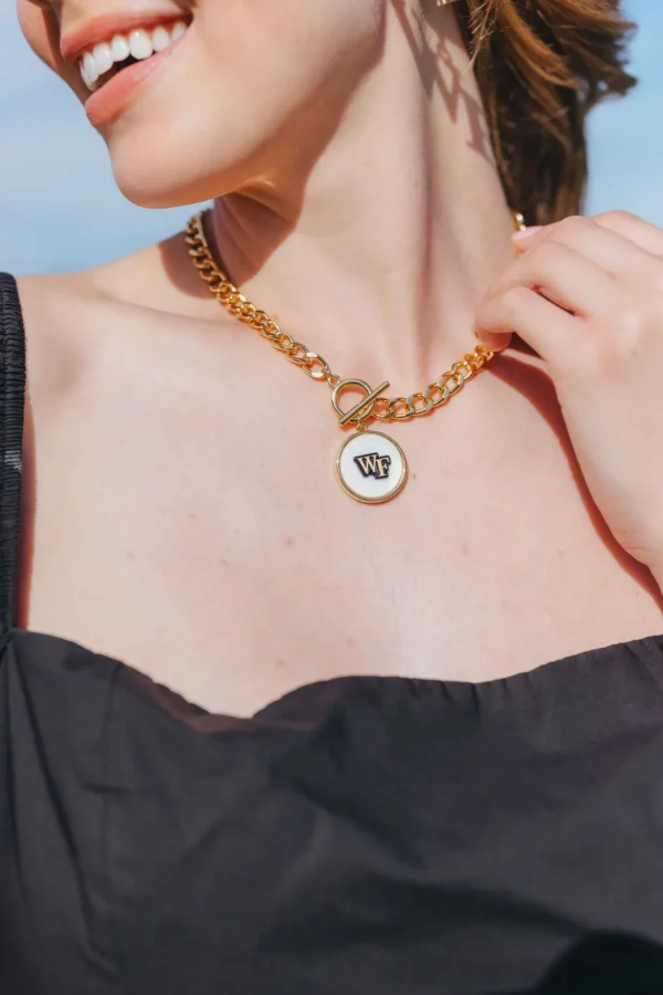 Wake Forest Logo Necklace-Brianna Cannon Discount