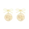 Wake Forest Logo Pearl Medallion Earring-Brianna Cannon Discount