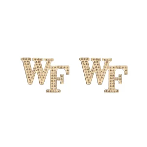 Wake Forest Pavé Logo Studs-Brianna Cannon New