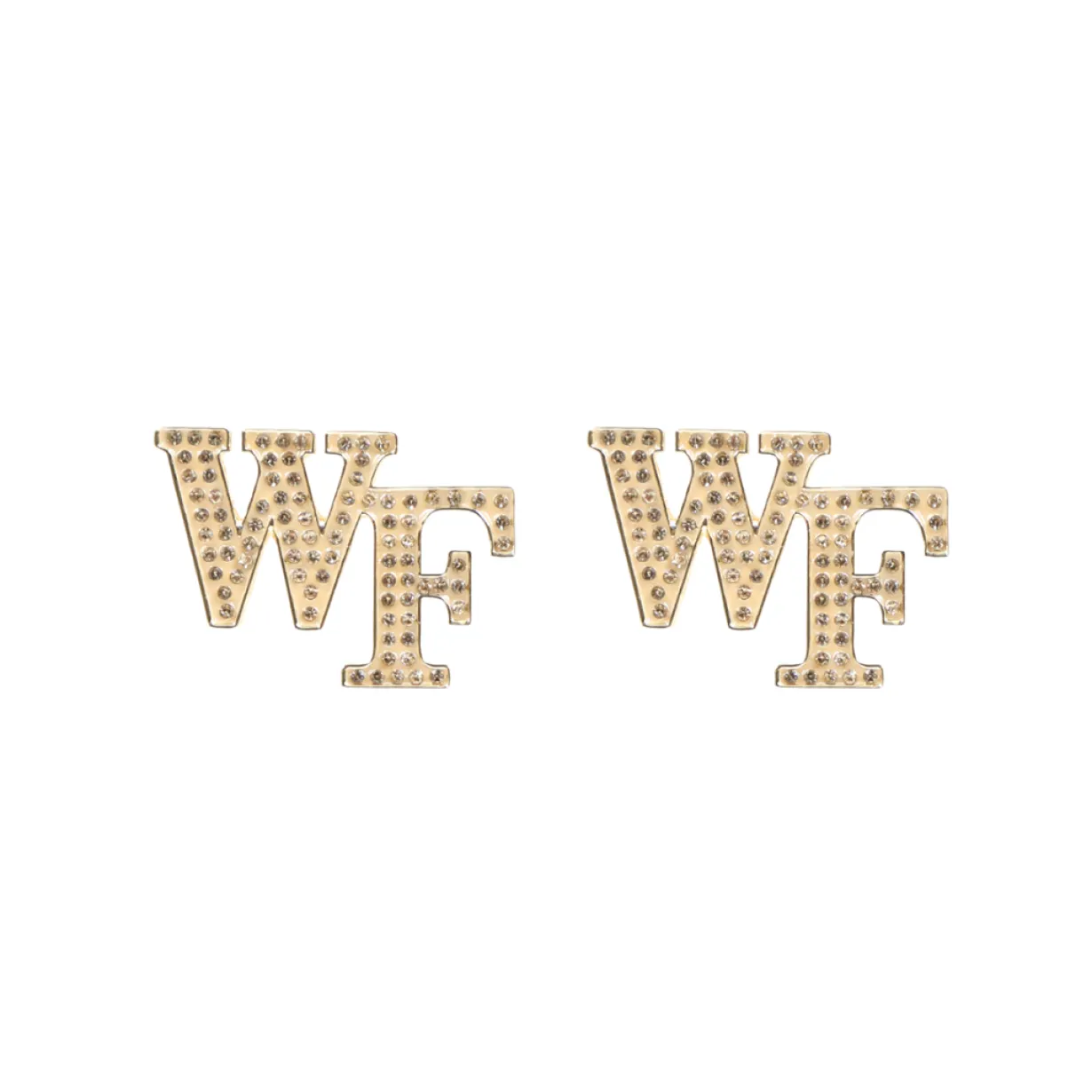 wake_forest_pav_logo_stud_0.webp Wake Forest Pavé Logo Studs-Brianna Cannon New