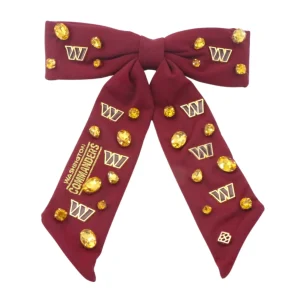 Washington Commanders Burgundy Bow Barrette-Brianna Cannon Hot