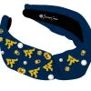 West Virginia Navy Logo Headband PRE-ORDER-Brianna Cannon Hot