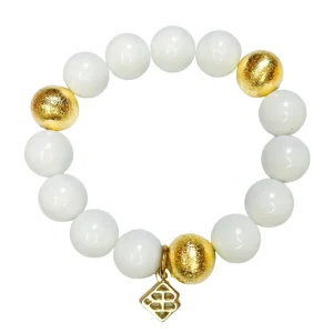 White Beaded Brianna Bracelet-Brianna Cannon Sale