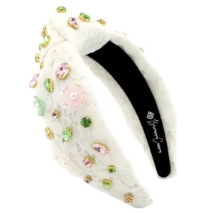 White Lace Fresh Blossom Headband-Brianna Cannon Clearance