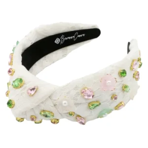 White Lace Fresh Blossom Headband-Brianna Cannon Clearance