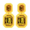 Yellow Crystal Drop Earrings-Brianna Cannon Best