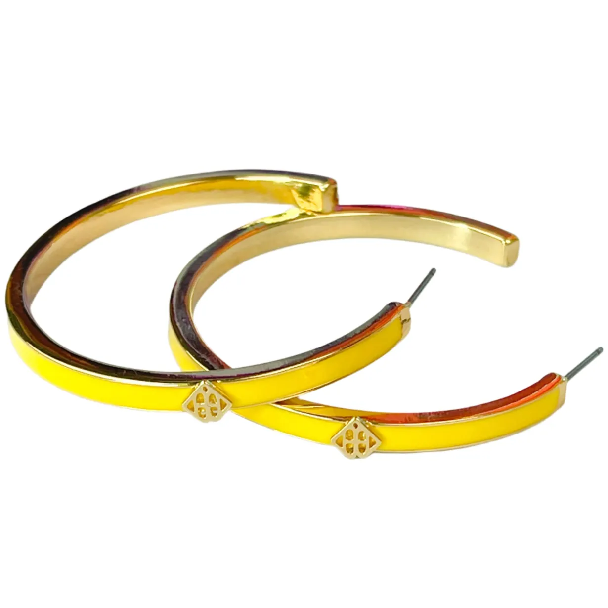 yellow_enamel_logo_hoops_0.webp Yellow Enamel Logo Hoops-Brianna Cannon Outlet