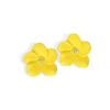 Yellow Flower Stud with Logo-Brianna Cannon Sale