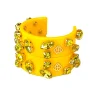 Yellow Resin Hoops with Yellow Crystals-Brianna Cannon Sale